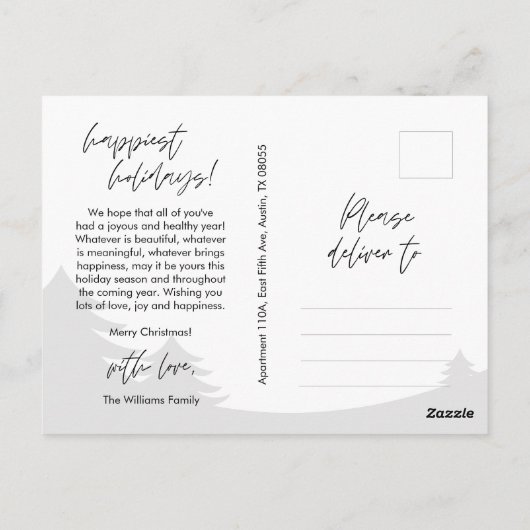 Alles, Foto, modern Postkarte (Rückseite)