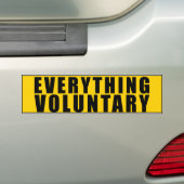 Alles freiwillig - Voluntaryist Autoaufkleber (Auf Auto)