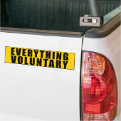 Alles freiwillig - Voluntaryist Autoaufkleber (Auf Lkw)