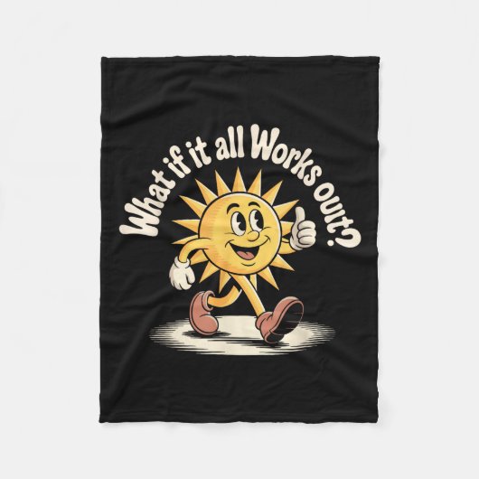 Alles funktioniert aus Retro-Gummi Schlauch Sun Mo Fleecedecke (Vorderseite)