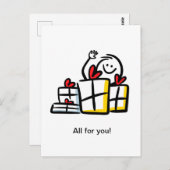 Alles für dich! postkarte (Vorne/Hinten)