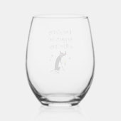 Alles für ein Riesling Weinglas Ohne Stiel (Rückseite)