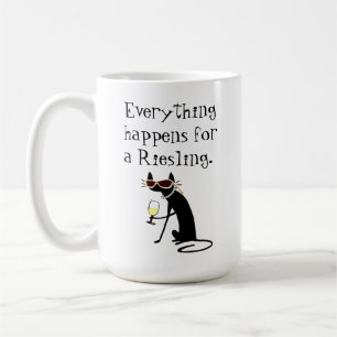 Alles für einen Riesling Wine Pun Kaffeetasse