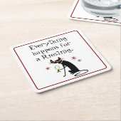 Alles für einen Riesling Wine Pun Rechteckiger Pappuntersetzer (angewinkelt)