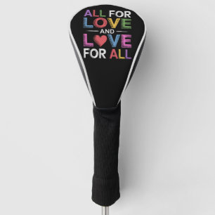 Alles für Liebe und Liebe für alle Pride Month LGB Golf Headcover