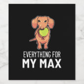 Alles für meine Dackel Weinetikett (Einzelnes Label)