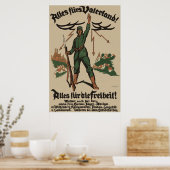 Alles fürs Vaterland! WW1-Poster Poster (Küche)