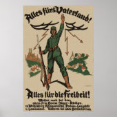 Alles fürs Vaterland! WW1-Poster Poster (Vorne)