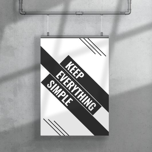 Alles ganz einfach behalten poster