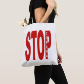 Alles Gebeutelte Schultertote STOP CORONA Tasche (Von Nahem)