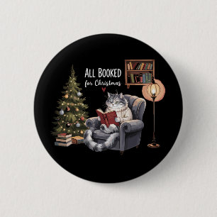 Alles gebucht für das Weihnachtsbuch Katzen Winter Button