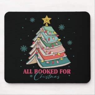 Alles gebucht für das Weihnachtsbuch Weihnachtsbau Mousepad