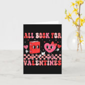 Alles gebucht für den Valentinstag Buch Bibliothek Karte (Gelbe Blume)