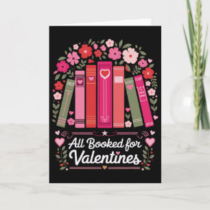 Alles gebucht für den Valentinstag Bücherliebhaber Karte