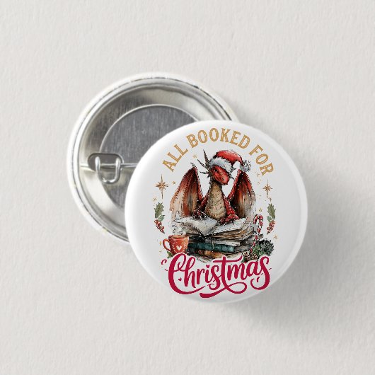 Alles gebucht für den Weihnachtsdrache Button (Vorne & Hinten)