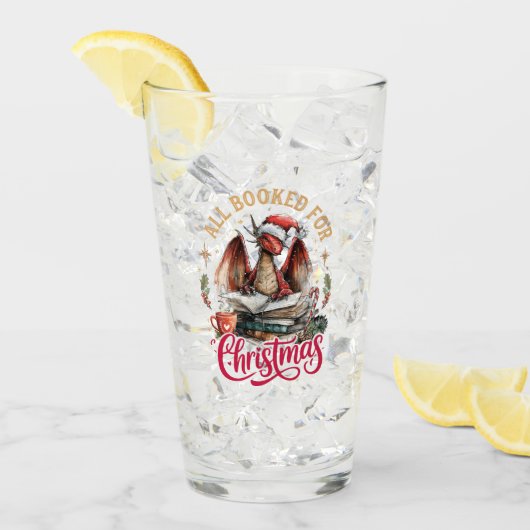 Alles gebucht für den Weihnachtsdrache Glas (Vorderseite Ice)