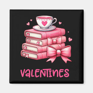 Alles gebucht für Valentins-Buchlesung Bücherwurm Magnet