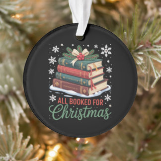 Alles gebucht für Weihnachten Buch Xmas Ferien Les Ornament