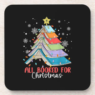 Alles gebucht für Weihnachtsbuch Weihnachtsbaum Li Getränkeuntersetzer