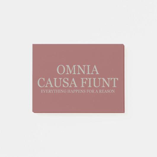 Alles geschieht aus einem Grund - Licht Post-it Klebezettel (Vorderseite)