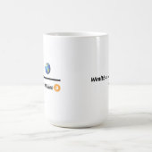 Alles geteilt durch 21 Millionen Bitcoins Kaffeetasse (Mittel)