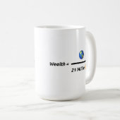 Alles geteilt durch 21 Millionen Bitcoins Kaffeetasse (VorderseiteRechts)