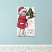 Alles Glück bei Weihnachten Leinwanddruck (Insitu (Holzboden))