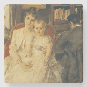 Alles Glück c.1880 Steinuntersetzer