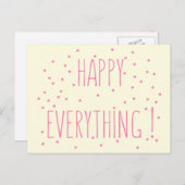 Alles glücklich - Fun Quote Postkarte (Vorne/Hinten)