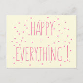 Alles glücklich - Fun Quote Postkarte (Vorderseite)