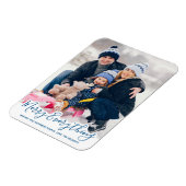 Alles glücklich immer modern, trendig blau magnet (Linke Seite)