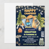 Alles Glückliche Camper Geburtstag Einladung (Vorne/Hinten)