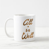 Alles Gold ist wohle Zitat-Typografie Kaffeetasse (Links)