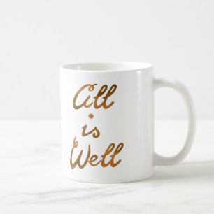 Alles Gold ist wohle Zitat-Typografie Kaffeetasse