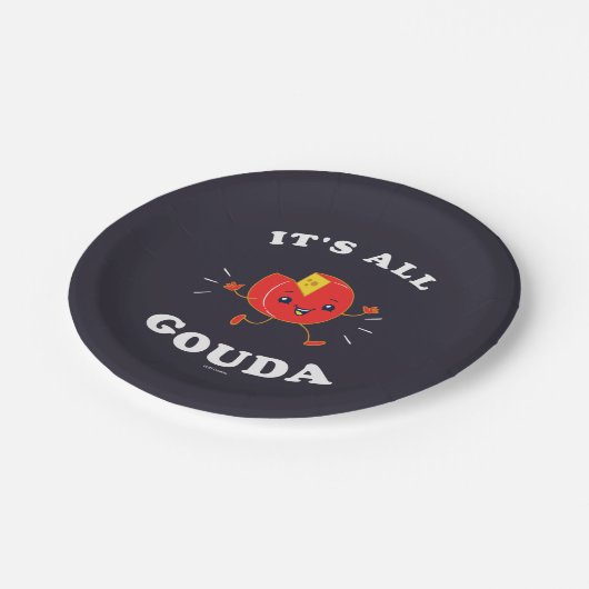 Alles Gouda Pappteller (Schrägansicht)