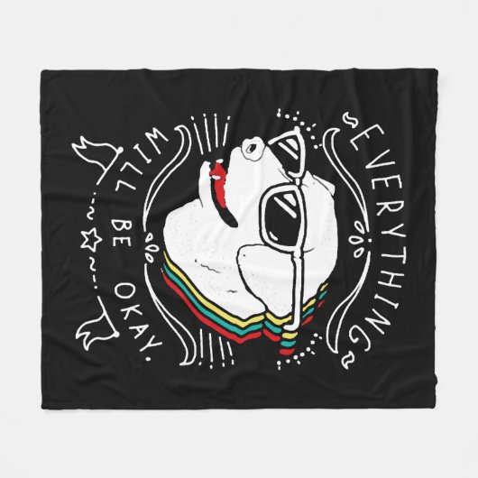 Alles gut fleecedecke (Vorderseite (Horizontal))