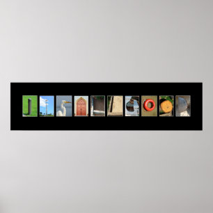 alles gut mit Bildbuchstaben geschrieben Poster