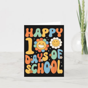 Alles Gute 100 Schultage Groovy 100. Schultag Karte