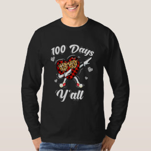 Alles Gute 100 Tage Y'all of School Buffalo Karier T-Shirt
