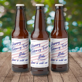 Alles Gute 21! Jake! Nimm dir eine kalte! (auf der Bierflaschenetikett