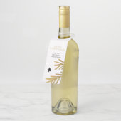 Alles Gute, alles Gold Winter Foliage Personalisie Flaschenanhänger (Angewinkelt)