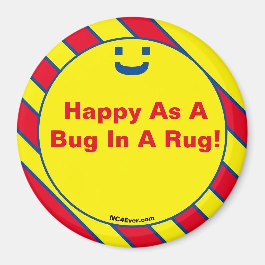 Alles Gute als ein Bug in einem Rug! Magnet (Vorne)