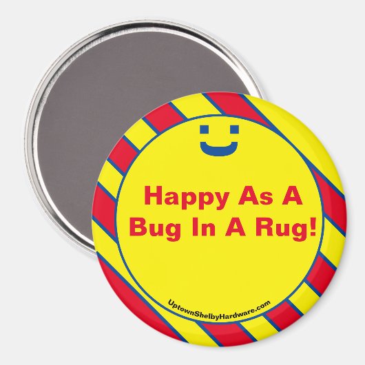 Alles Gute als ein Bug in einem Rug! Magnet (Vorderseite/Rückseite)