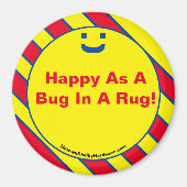 Alles Gute als ein Bug in einem Rug! Magnet (Vorne)