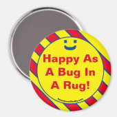 Alles Gute als ein Bug in einem Rug! Magnet (Vorderseite/Rückseite)