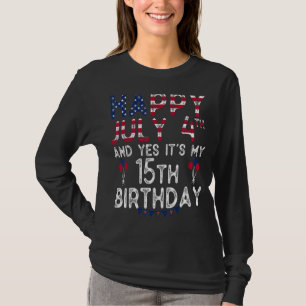 Alles Gute am 4. Juli und ja, es ist mein 15. Gebu T-Shirt