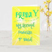 Alles Gute am Freitag! Karte (Gelbe Blume)