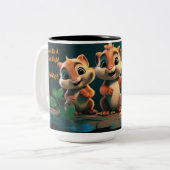 Alles Gute am Freitag! Zweifarbige Tasse (Vorderseite Links)