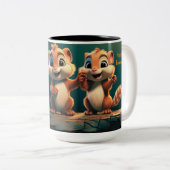 Alles Gute am Freitag! Zweifarbige Tasse (VorderseiteRechts)