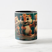 Alles Gute am Freitag! Zweifarbige Tasse (Mittel)